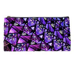  Blue Purple Glass Pencil Case by KirstenStar