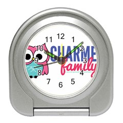 Lucy Logo Coral Desk Alarm Clock