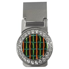 Orange Green Wires Money Clip (cz)