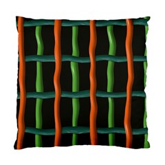 Orange Green Wires Standard Cushion Case (two Sides)