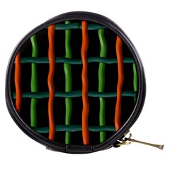 Orange Green Wires Mini Makeup Bag