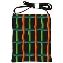 Orange Green Wires Shoulder Sling Bag