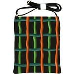 Orange green wires Shoulder Sling Bag Front