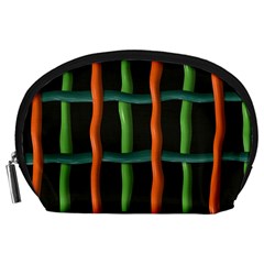 Orange Green Wires Accessory Pouch by LalyLauraFLM