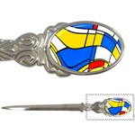 Colorful distorted shapes Letter Opener Front