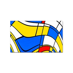 Colorful Distorted Shapes Sticker (rectangular) by LalyLauraFLM