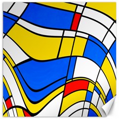 Colorful Distorted Shapes Canvas 20  X 20 