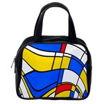 Colorful distorted shapes Classic Handbag (One Side) Front