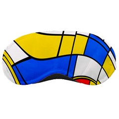 Colorful Distorted Shapes Sleeping Mask by LalyLauraFLM