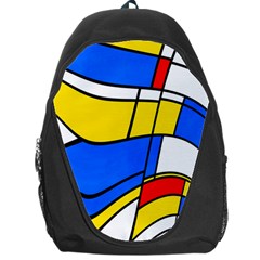 Colorful Distorted Shapes Backpack Bag