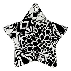 70 s Wallpaper Star Ornament