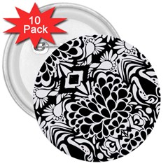 70 s Wallpaper 3  Button (10 Pack)