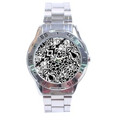 70 s Wallpaper Stainless Steel Watch