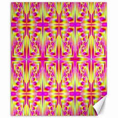 Pink And Yellow Rave Pattern Canvas 20  X 24  (unframed)