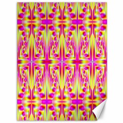 Pink And Yellow Rave Pattern Canvas 36  X 48  (unframed)