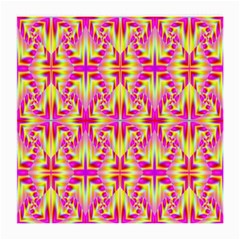 Pink And Yellow Rave Pattern Glasses Cloth (medium) by KirstenStar