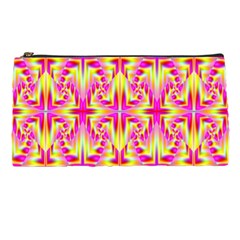 Pink And Yellow Rave Pattern Pencil Case by KirstenStar