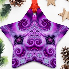 Purple Ecstasy Fractal Ornament (star)