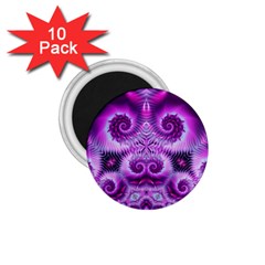 Purple Ecstasy Fractal 1 75  Magnet (10 Pack) 