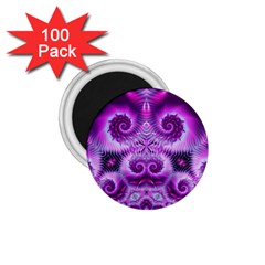 Purple Ecstasy Fractal 1 75  Magnet (100 Pack) 