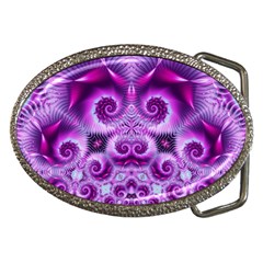 Purple Ecstasy Fractal Belt Buckle