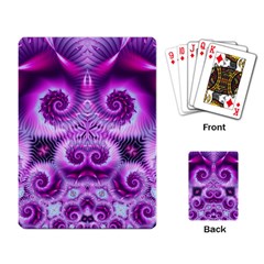 Purple Ecstasy Fractal Playing Cards Single Design