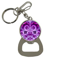 Purple Ecstasy Fractal Bottle Opener Key Chain