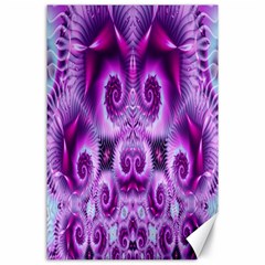 Purple Ecstasy Fractal Canvas 24  X 36  by KirstenStar