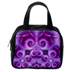 Purple Ecstasy Fractal Classic Handbag (one Side)