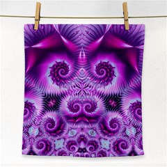 Purple Ecstasy Fractal Face Towel