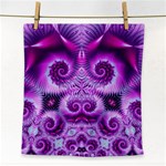 Purple Ecstasy Fractal Face Towel Front