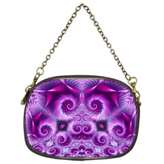 Purple Ecstasy Fractal Chain Purse (two Sides)