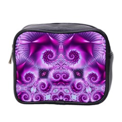 Purple Ecstasy Fractal Mini Toiletries Bag (two Sides)