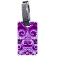 Purple Ecstasy Fractal Luggage Tag (two Sides)