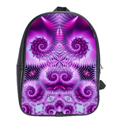 Purple Ecstasy Fractal School Bag (xl)