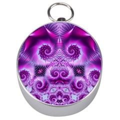 Purple Ecstasy Fractal Silver Compass