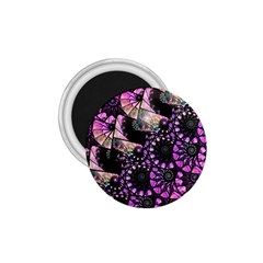 Hippy Fractal Spiral Stacks 1 75  Button Magnet