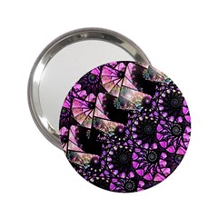 Hippy Fractal Spiral Stacks Handbag Mirror (2 25 )