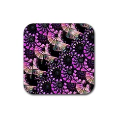 Hippy Fractal Spiral Stacks Drink Coaster (square)