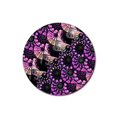 Hippy Fractal Spiral Stacks Drink Coasters 4 Pack (round)