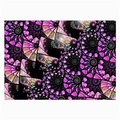 Hippy Fractal Spiral Stacks Glasses Cloth (large) by KirstenStar