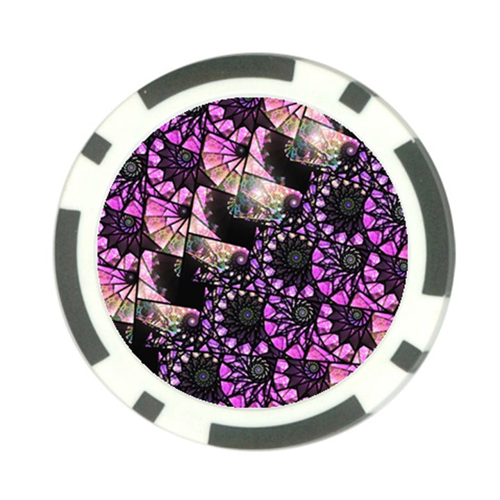 Hippy Fractal Spiral Stacks Poker Chip (10 Pack)