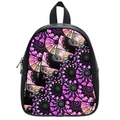 Hippy Fractal Spiral Stacks School Bag (small) by KirstenStar