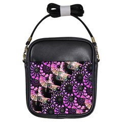 Hippy Fractal Spiral Stacks Girl s Sling Bag