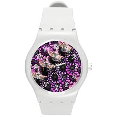 Hippy Fractal Spiral Stacks Plastic Sport Watch (medium)