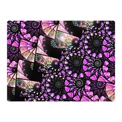 Hippy Fractal Spiral Stacks Double Sided Flano Blanket (mini)