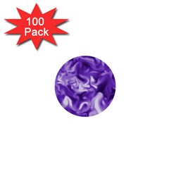 Lavender Smoke Swirls 1  Mini Button (100 Pack) by KirstenStar