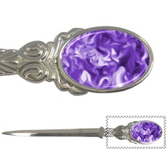 Lavender Smoke Swirls Letter Opener