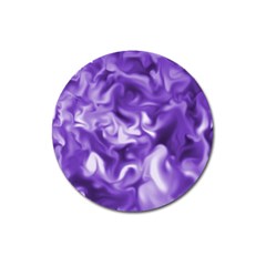 Lavender Smoke Swirls Magnet 3  (round)