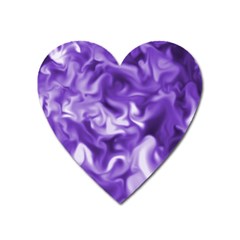 Lavender Smoke Swirls Magnet (heart)